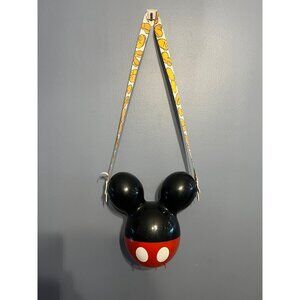 Official Disney Parks Mickey Mouse Balloon Ears Popcorn Bucket W Strap Disneyana